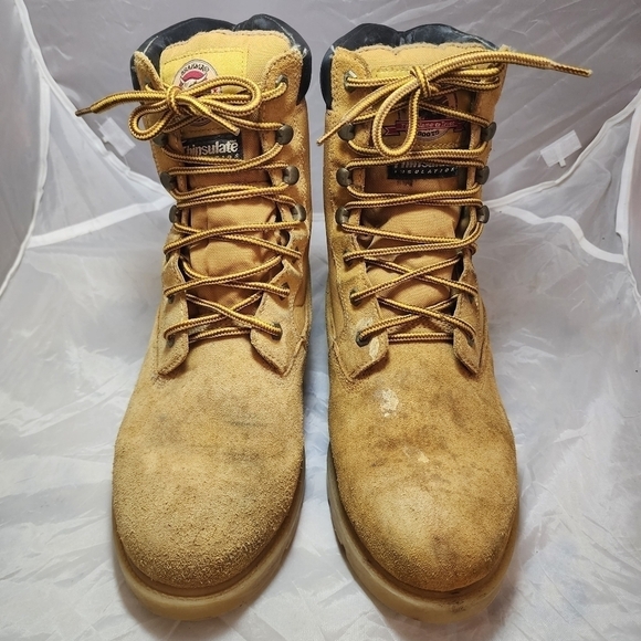 Brahma Boss Tan Leather Tall Work Boots Men's Size 11 Thinsulate Insulation EUC - Picture 1 of 16
